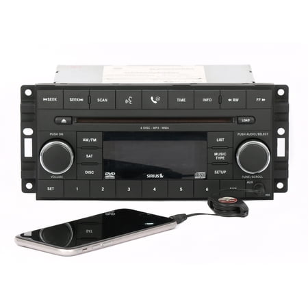Restored 2008-2010 Dodge Caravan AM FM Radio Sat Aux 6 Disc CD Player 05064920AG Opt REQ (Refurbished)