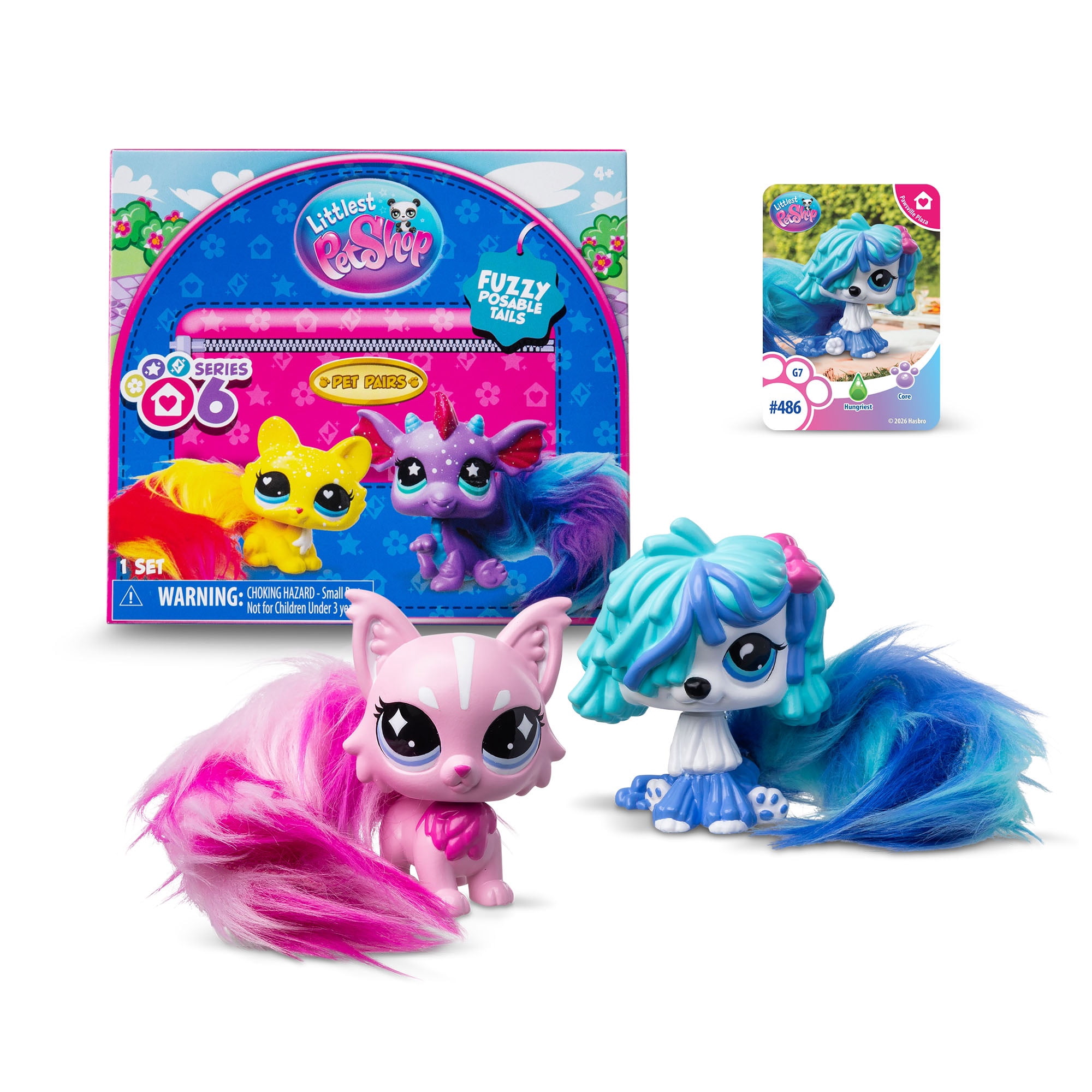 Littlest Pet Shop Twisted Tails Pet Pairs Series 6 Collectible Toy for Kids Ages 4 and Up