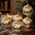 thumbnail image 5 of Sulaicai Christmas Story Ball Ornament, Mini Holiday Scene Transparent Hanging Bauble, Vintage Festive Keepsake Decor for Xmas Tree, Mantel, Indoor Holiday Party Display, 5 of 8