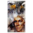 thumbnail image 3 of Design Art - Woman with Flying Eagles, 3 of 4