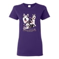 thumbnail image 2 of Wild Bobby, If It's Not an Alaskan Malamute It's Just a Dog Gift, Women Graphic Tee, Purple, 3X-Large, 2 of 4