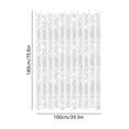thumbnail image 3 of Gallickan Waterproof Plastic Shower Curtain, 71x39in, PEVA with 6 Hooks, Quick Dry, Cute Pattern, Bathroom Stall Bathtub RV, Transparent Privacy, 3 of 6