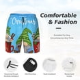 thumbnail image 3 of Daiia Merry Christmas Gnome Mens Swim Trunks Swim Shorts Quick Dry Swim Shorts with Mesh Lining Pockets-Large, 3 of 9