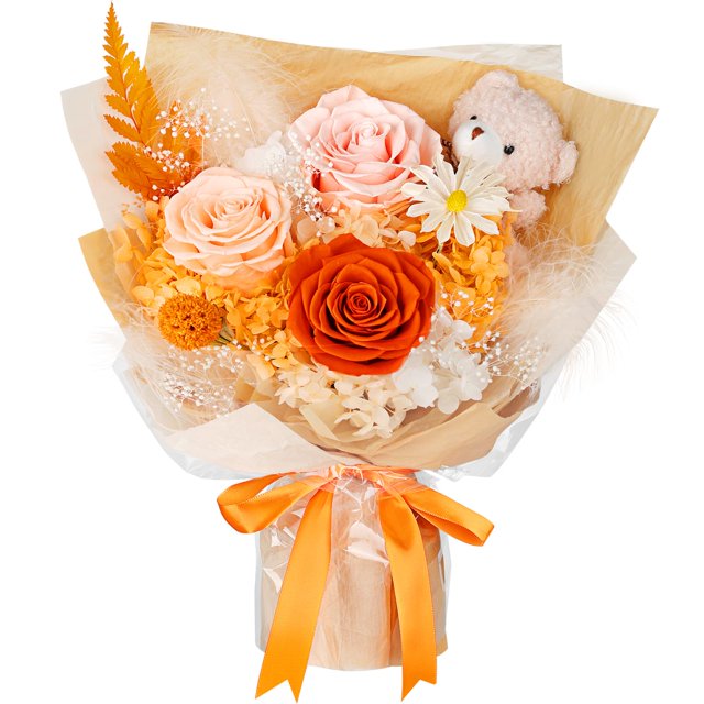 Ramo de flores preservadas SOLUNOX 3 Real Forever Flowers