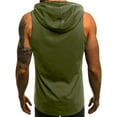 thumbnail image 3 of DYMADE 1998 Pattern Graphic Tops Men's Sleeveless Hoodie T-Shirt, 3 of 4