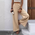 thumbnail image 2 of Ropa de mujer Pantalones casuales de mujer europeos y americanos Pantalones holgados adelgazantes con arrugas y piernas largas, 2 of 6