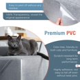 thumbnail image 4 of Lindbes Set Of 4 Furniture Protectors Mat Cat Scratching Post  Sofa Armchair Protector Anti-Claw Furniture Self-Adhesive With Pins Pins 45 * 30Cm / 18 * 12 Inch  Transparent, 4 of 5
