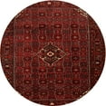 thumbnail image 1 of Ahgly Company Machine Washable Indoor Round Traditional Crimson Red Area Rugs, 3' Round, 1 of 7