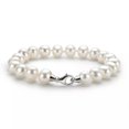 thumbnail image 3 of K-KED Sterling Sliver White Freshwater Cultured Pearl Strand Bracelet Women 7 Inches, 3 of 9