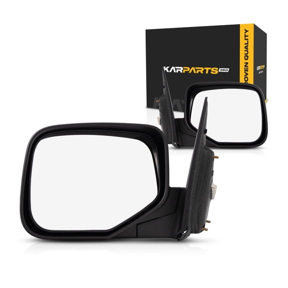 For Honda Ridgeline 2006 07 08 2009 Door Mirror Driver and Passenger Side | Pair | Power | Non-Heated | Paint to Match | Replacement For 76250SJCA11ZJ, 76200SJCA11ZJ | HO1320229, HO1321229