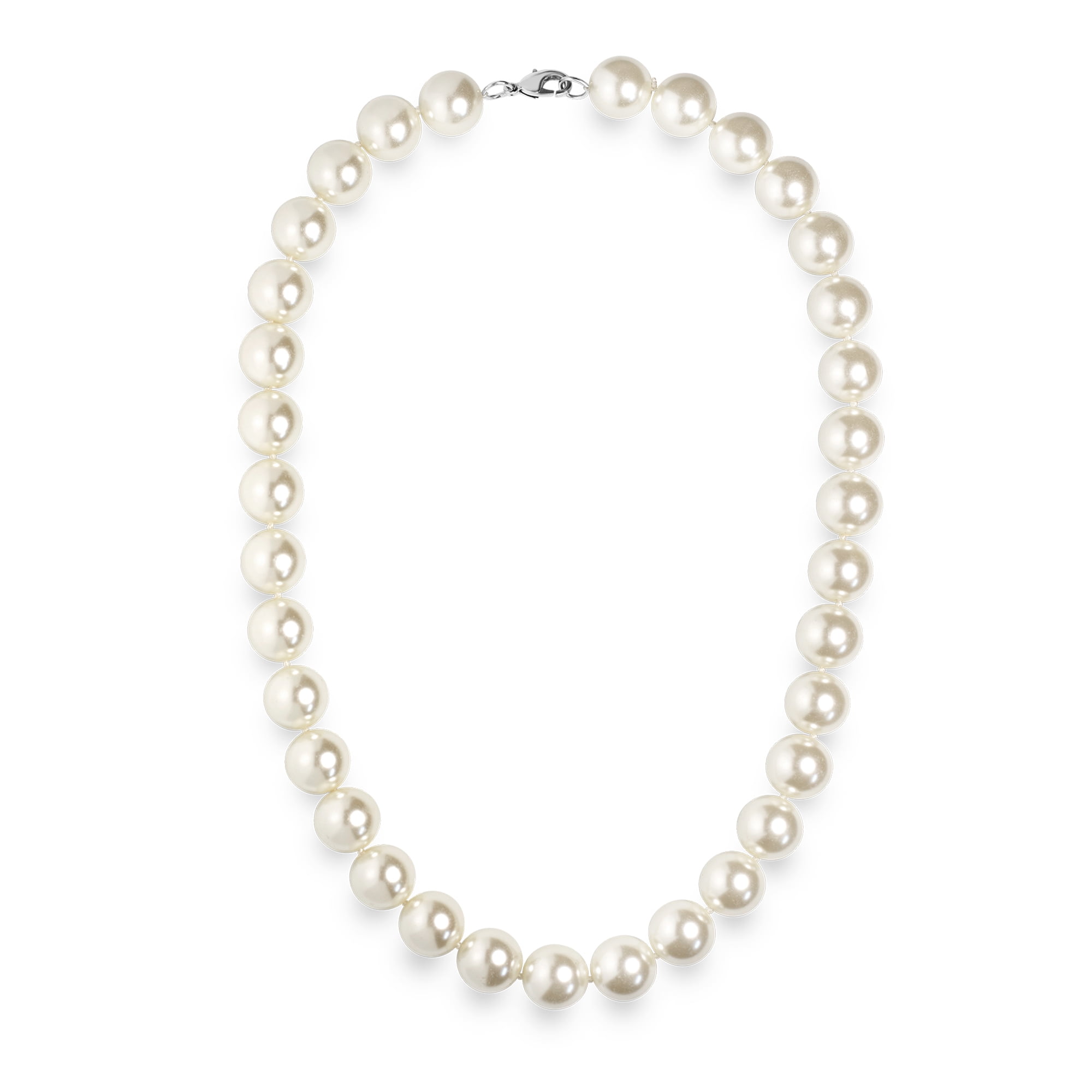 Pearls of mother-of-pearl beige 14mm