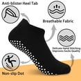 thumbnail image 2 of Yoga Pilates Socks Women, 4 Pairs Non Slip Barre Home Hospital Workout Grip Slipper Socks, 2 of 5