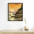 thumbnail image 2 of COMIO HPINUB Sunset in Beach Landscape Large Framed Nature Sencery Wall Decor for Living Room,Acadia National Park Canvas Wall Art for Dining Room, Office, Bathroom Decor, 2 of 4