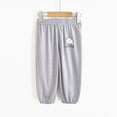 thumbnail image 2 of Odeerbi Kids Pants Toddler Boys Dinosaur Pants Cotton Linen Jogger Pants Baby Clothes Summer Casual Print Pants Strap Mosquito Proof Pants Gray - C, 2 of 4