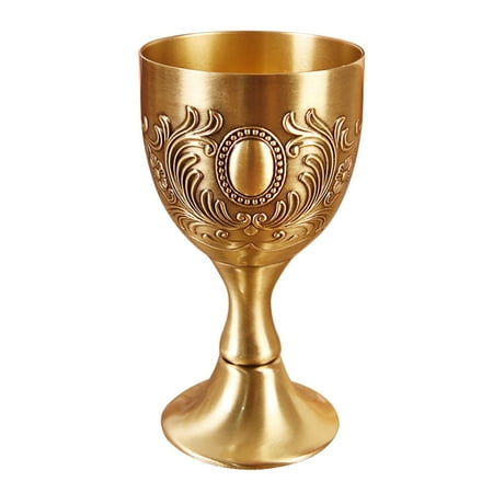 

European Retro Metal Wine Liquor Cups Goblet Decor Gifts Home B