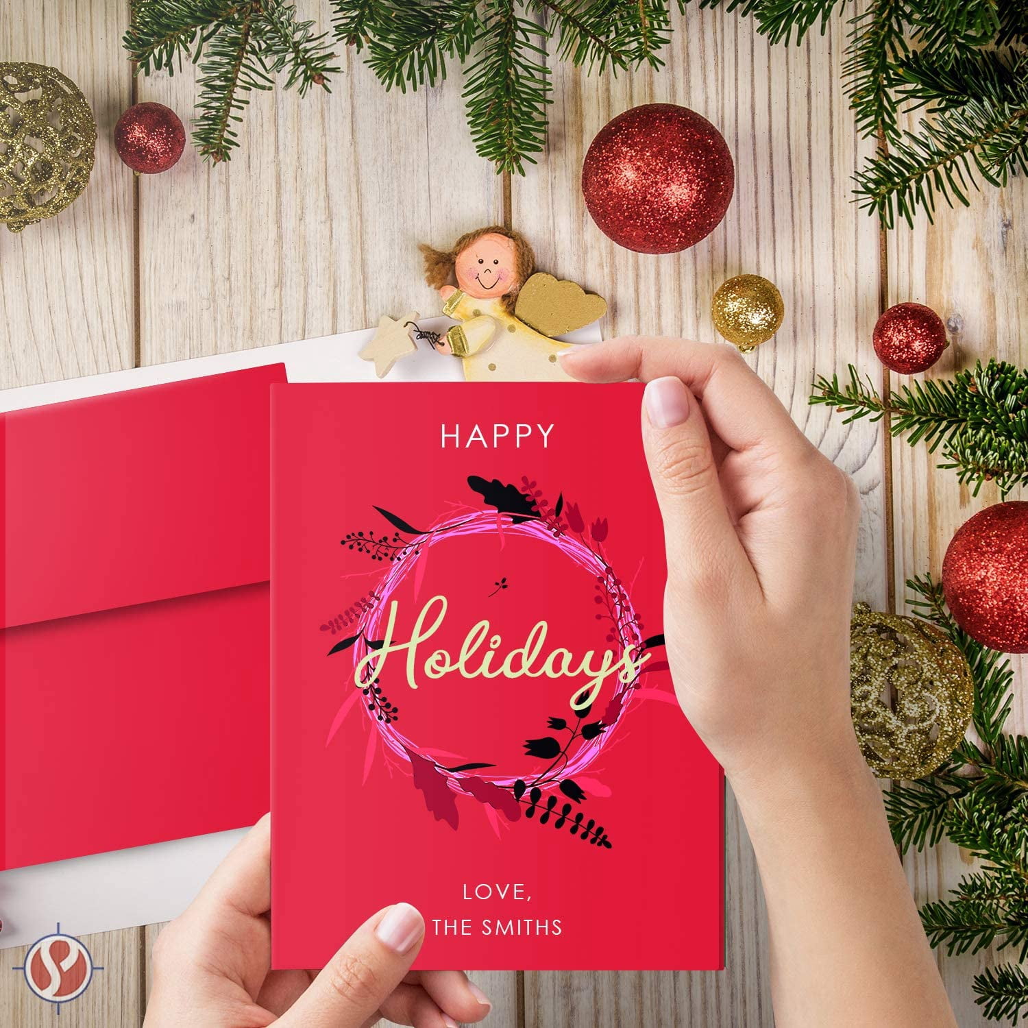 Red Blank 4 x 5.5 Greeting Cards with Red A2 Envelopes - 25 Cards & Envelopes
