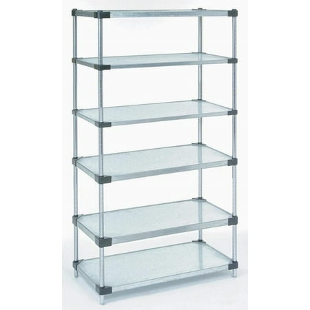 

14 Deep x 54 Wide x 86 High 6 Tier Solid Galvanized Starter Shelving Unit