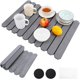 thumbnail image 1 of Tierra de Diatomeas, Tapete Escurridor de Trastes, Tapete para Cocina, Plegable y de Secado Rápido, para cocina y baño (Gris oscuro), 1 of 4