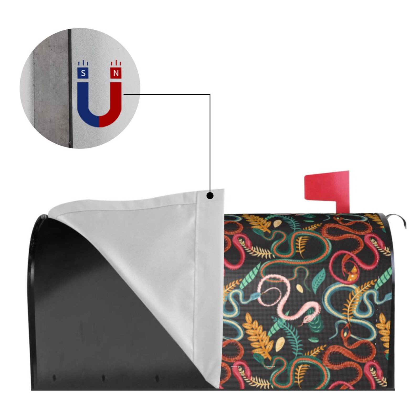Kdxio Magnetic Mailbox Cover 21x18 in Mailbox Cover Outdoor Decoration Holiday Mailbox Covers for Home Garden Yard-21x18 in
