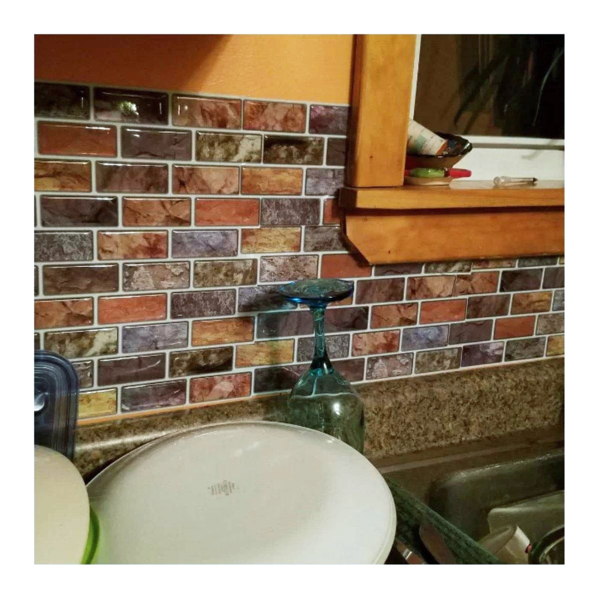 Art3d Amber Mix 12 In X 12 In Peel And Stick Wall Tile Backsplash 6 Art3d Amber Mix 12 In X 12 In Peel And Stick Wall Tile Backsplash 6