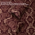 thumbnail image 5 of Burgundy  Comforter Set 7-Piece Damask Bedding with Sheets and Shams, 5 of 8