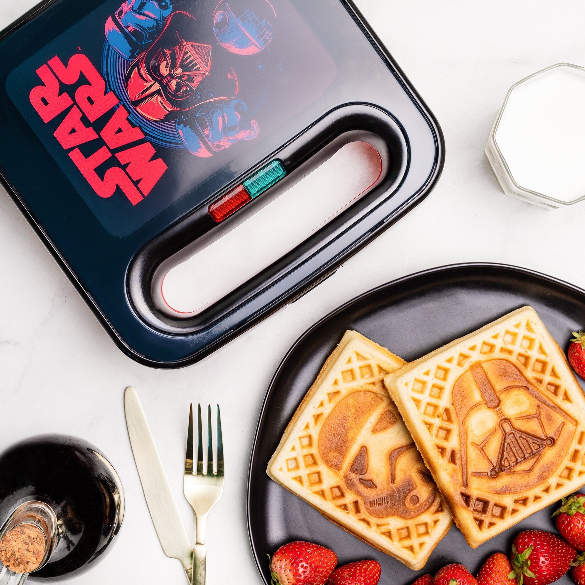 Star Wars The Mandalorian Baby Yoda Waffle Maker, Compact, Easy to