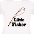 thumbnail image 4 of Inktastic Little Fisher Fishing Boys or Girls Long Sleeve Baby Bodysuit, 4 of 5