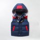 thumbnail image 3 of Gibobby Chaqueta de invierno para niñosChaqueta acolchada de plumón para niños y niñas, ropa de abrigo cálida y gruesa, chaleco con capucha a juego de co(Azul, 8-9 Años), 3 of 4