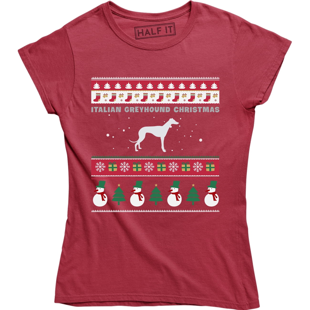 greyhound christmas sweater