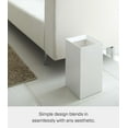 thumbnail image 2 of Yamazaki Home Trash Can, White, ABS Plastic, 2.5 gallons, 10 liters, Handles, Lid, No Assembly, 2 of 6