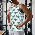 thumbnail image 5 of KLL Cartoon Shark Print Men's Muscle Gym Workout Stringer Tank Tops Bodybuilding Fitness T-Shirts Tank Tops Men-3X-Large, 5 of 7