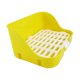 thumbnail image 2 of Greeniant Bandeja de arena Cama de esquina de conejo Jaulas de forma rectangular Olla de limpieza para interiores y exteriores Herramienta de Aseo de mascotas Amarillo, 2 of 6