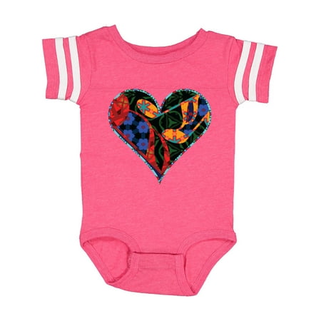 

Inktastic Music Note Patterned Heart Gift Baby Girl Bodysuit