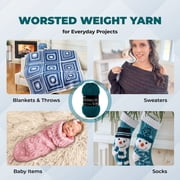 Mary Maxim Maximum Value Worsted Weight Acrylic Dark Teal Yarn, 100 Yards