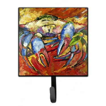 Carolines Treasures JMK1252SH4 Red Crab Leash or Key Holder 7Hx4.25W multicolor