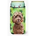 thumbnail image 1 of Brown Cockapoo St Patricks Tall Boy Beverage Insulator Hugger, 1 of 1