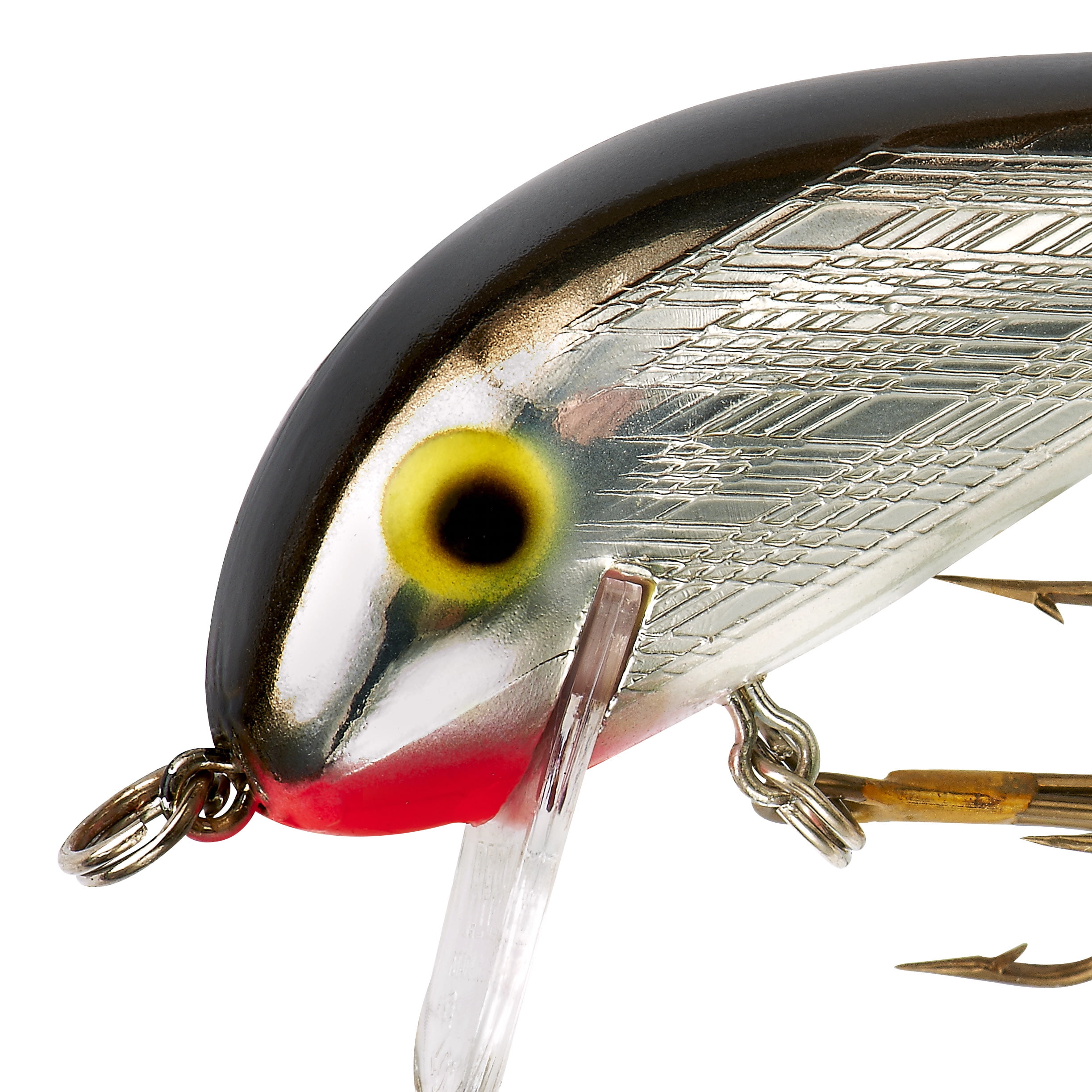 Rebel Humpback Crankbait Silver Black 1 3/4" 1/4 oz.