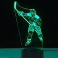 thumbnail image 4 of YSITIANNA 3D Ice Hockey Night Light Lamp Illusion Night Light 7 Color Changing Touch Switch Table Desk Decoration Lamps Gift with Acrylic Flat ABS Base USB Cable Toy STNL#1770, 4 of 5