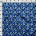 thumbnail image 4 of oneOone Cotton Flex Medium Blue Fabric Ocean Jelly Fish Quilting Supplies Print Sewing Fabric By The Yard 40 Inch Wide, 4 of 4