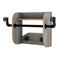 thumbnail image 3 of Mack Wood Distressed Blue Decorative Wall Rack with 4-Hook, 3 of 10