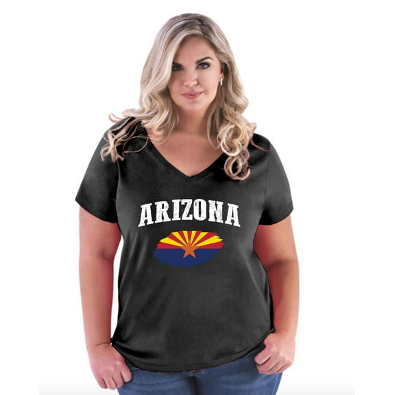 Normal is Boring - Women's Plus Size V-neck T-Shirt, up to Size 28 - Arizona