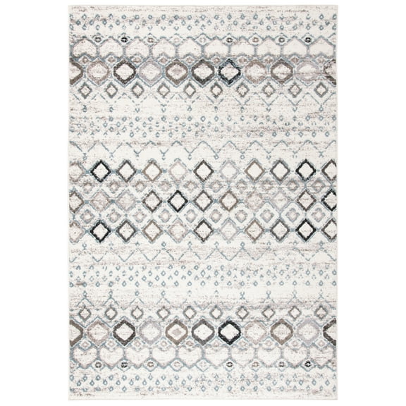 Safavieh Amsterdam Gladwin Geometric Area Rug, Ivory/Grey, 5'1" x 7'6"