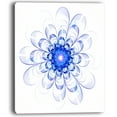 thumbnail image 2 of Design de Fleurs Fractales Bleues Idéales - Impression sur Toile Florale, 2 of 3