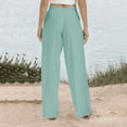 thumbnail image 2 of Aricy Women's Casual Wide Leg Elastic Pants Loose Lightweight Wide Leg Pants High Waist Straight Sweatpants Plus Size Palazzo Pants for Women, 2 of 4