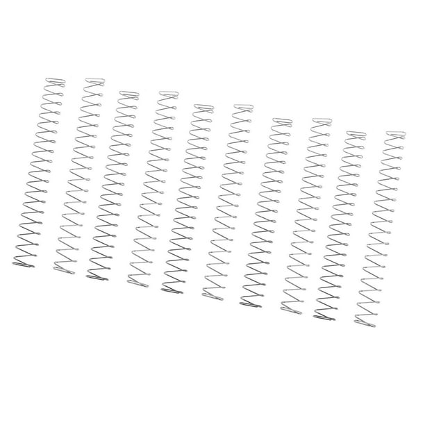 10 piezas de resorte de compresión de repuesto rectangular para automóvil 18 x 24 x 08 cm