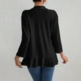 thumbnail image 4 of Gnshining Bolero Shrugs Cardigan for Women Open Front 3/4 Sleeve Casual Loose Hollowed-Out Solid Color Cardigan Shirts, 4 of 8