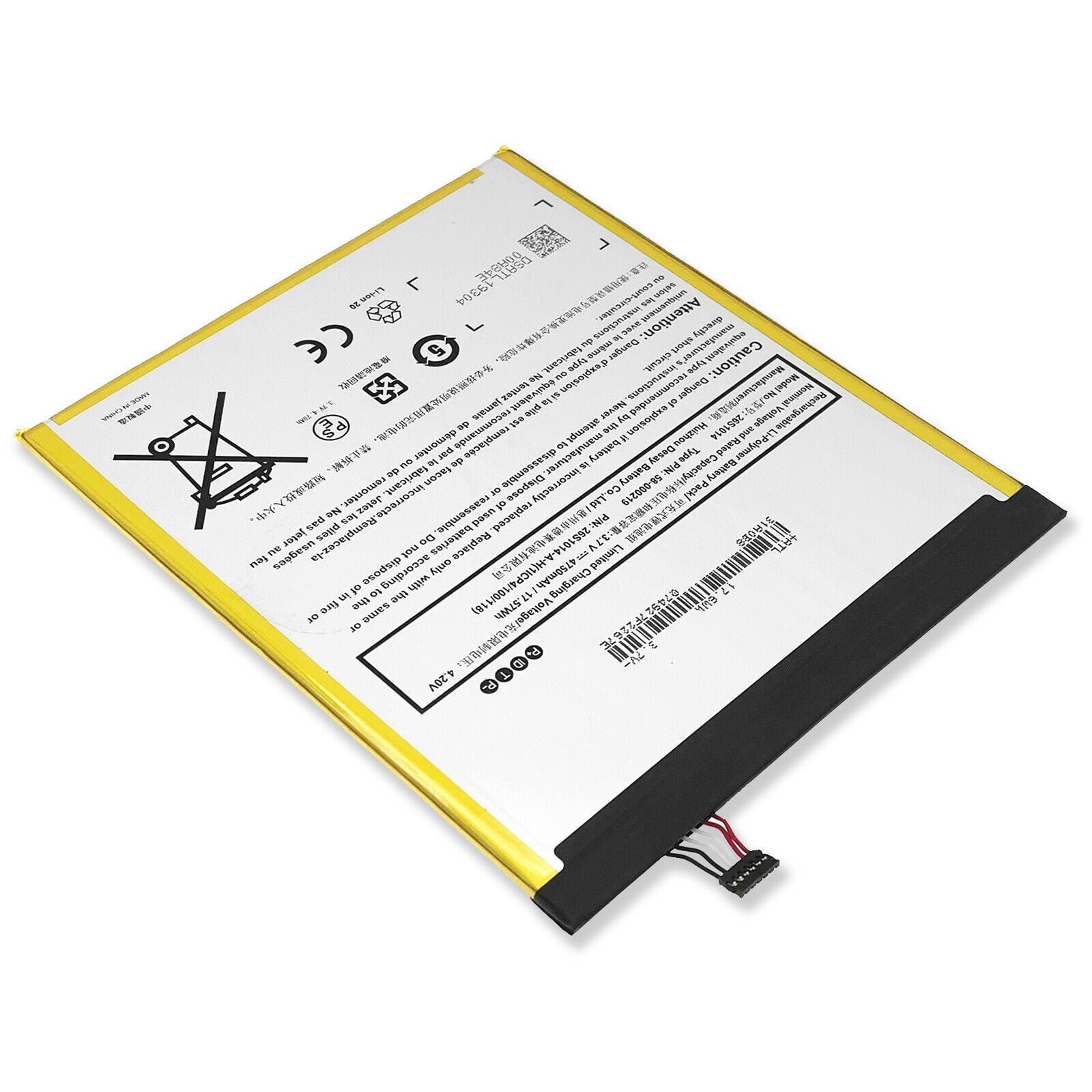Replacement Battery for AMZO F/ire e 8 7 Generation SX034QT F/ire 8.7 SX0340T L5S83A F/ire HD8 8TH Part no 26S1014 58-000181 MC-31A0B8 58-000219 