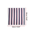 thumbnail image 2 of INSPIRE CHIC Foulards Carrés à Rayures pour Femmes Foulard de Tête Fichu Rose Blanc, 2 of 5