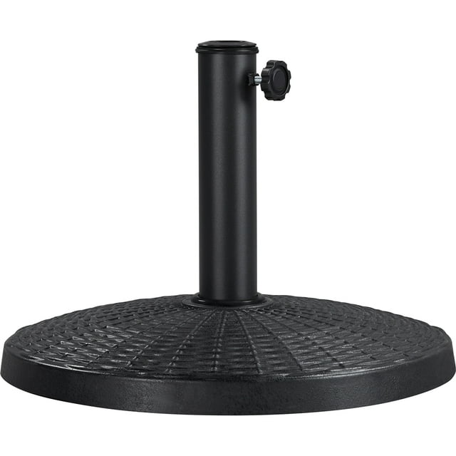 Yaheetech Base de Parasol de Marché pour Patio Extérieur Robuste de 18 Pouces, 22 Lb, Noir