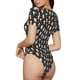 thumbnail image 2 of Balery Snowflake Cream Hot Cocoa Body de cuello redondo de manga corta para mujer Tops de manga corta Tops básicos-Medium, 2 of 7